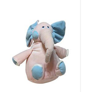 Plush Appeal Light Pink Blue Mardi Gras Plush Elephant